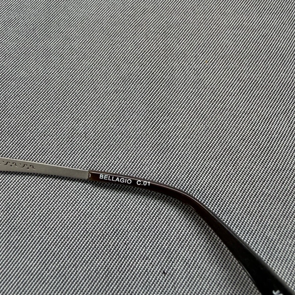 Bellagio Eyeglass Frames Womens 49-17-135 Burgundy Silver B567 Semi-Rimless